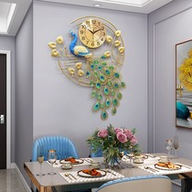 Decorative Long Wall Clock Home Fashion Personality Clock Modern Simple Atmospheric Mute New Chinese Wall Watch