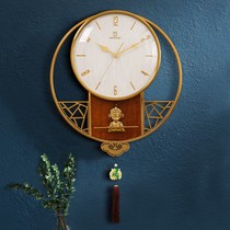 Light luxury Chinese clock clock clock living room home simple creative fashion wall watch European style retro Chinese style quartz clock