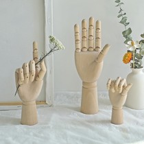 Nordic simulation wooden hand-dried flower ornaments living room model room bedroom window display props soft decorations furnishings
