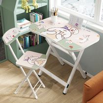 Childrens desk simple boy girl princess wind Net red study table simple modern foldable room table