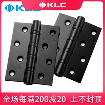German KLC black hinge silent bearing hinge European antique pure black hinge 3 O thick