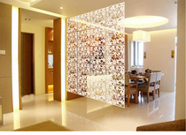 Simple hanging screen fashion partition wall stickers Hollow window grilles household hotel screen entrance TV background wall stickers