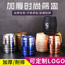 New color Cup sieve sieve Cup electroplated wine barrel custom logo bar ktv nightclub swing Cup matching dice Dice Cup
