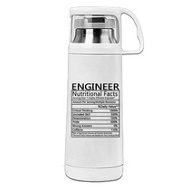 ins Net Red engineer engineer Christmas birthday gift stainless steel portable bottle cap insulation warm water Cup