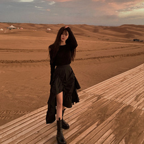 Autumn 2021 new female college style temperament royal sister fashion foreign atmosphere age slim skirt two-piece dress