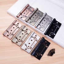 Stainless steel primary-secondary hinge 4 inch 10 cm bearing wooden door bedroom door silent foldout free of notched open leaf loose leaf