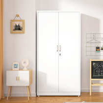 Iron wardrobe home simple sliding door large wardrobe steel balcony storage cabinet economical childrens locker