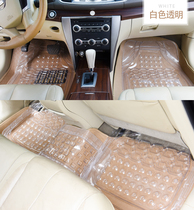 Plastic transparent car floor mat non-slip four-season universal waterproof wear-resistant latex antifreeze floor mat glue rear one-piece