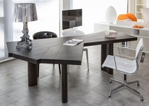 Italian light luxury solid wood desk special-shaped creative desk simple modern computer desk home personality writing desk table
