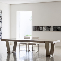 Solid Wood Meeting Table Minimalist Modern Rectangular Desk Large Long Table Bench Training Table Creative Dining Table
