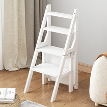 Home Stairway Multifunction Indoor Den High Stool Ladder Four-Step Ladder Dual-use Insulation Ladder Folding Ladder Bench tread ladder