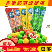 Watermelon Bubble Gum Sandwich Jelly 80 hou nostalgia snacks after 90 candy childhood childhood chewing gum bottled