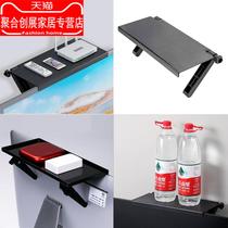 TV set-top box shelf monitor computer screen non-perforated pylon router storage box desktop bracket