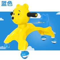 Children's music yo-yo car scooter twist car baby walker mute wheel musical toy swing car