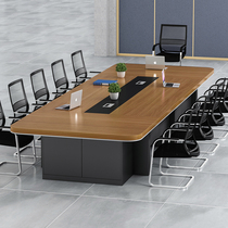 Conference table and chairs Composition minimalist modern large meeting Speaker Bar table office Multi-functional rectangular training table