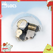 Lots transparent spherical music box Sankyo Sky City clockwork music box creative ornaments birthday surprise