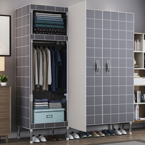 Coat rack-type drying rack hanger floor-to-ceiling rental room folding home indoor bedroom simple wardrobe storage