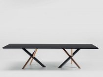 Nordic solid wood conference table rectangular desk negotiation table log long table large table simple workbench