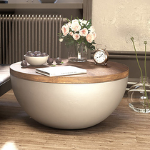 Hemispheric round tea table pastoral style art style living room home large family villa outdoor light luxury small table