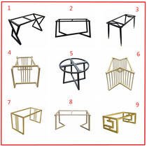 Customized wrought iron dining table feet desk coffee table table leg bracket rock board table rack office table leg metal shelf