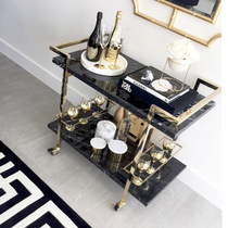 Dining car Nordic trolley banquet wedding living room fruit trolley home mobile luxury snack car new style