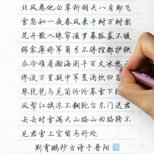 字帖成人行楷书速成女男大学生漂亮小清新古风练字初学者公务员申