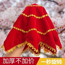 Hand silk flower dance northeast Yangko octagonal scarf sequined folk dance hand roll handkerchief dance rotating performance kindergarten