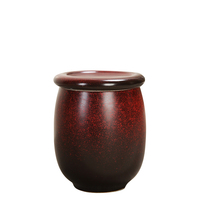 Kiln Chinese retro tea sealed storage tank ceramic small Puer flower red green tea packaging custom logo
