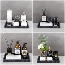 Toilet towel buckle tray decoration bathroom wash set sink marble light luxury modern bathroom Nordic