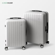 Caseman2021 year silent scratch-resistant luggage female mens suitcase universal wheel fashion boarding code lock box