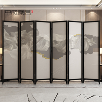 Solid wood screen partition living room entrance bedroom block Study Office custom modern light luxury removable folding