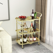 Beauty salon folding storage trolley mobile Wine Car home tea cabinet kitchen delivery car snack car snack car