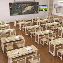 Students color class color class table and chairs combination single double table tutoring class table and chairs Painting art training table painting and calligraphy table