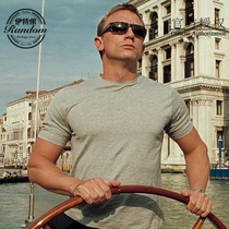 Spot British Sunspel classic q82 Egyptian cotton cotton men's Short Sleeve T-Shirt