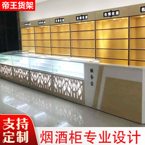 New solid wood paint-free liquor display cabinet wine cabinet glass counter display cabinet red wine display cabinet many provinces and cities