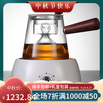 IKXO icoso Japanese glass cooking teapot home office automatic electric pottery stove bubble teapot set