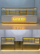 Solid Wood pastry display cabinet peach cake cabinet glass commercial bread cabinet bread display cabinet handmade cake refrigerator cabinet