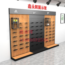 Xin Yonghui shoe store shoe rack Leisure sports outdoor shoe display rack Wrought iron wooden shoe rack monopoly shelf sample rack