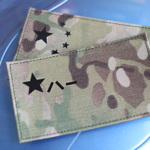 Large size 81 flag eight one flag armband hook and loop badge MC RGBK night camouflage 500D nylon