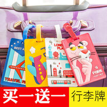Luggage tags suitcases hang tags identification plates luggage consignment names anti-loss tags pendants kindergarten names tags
