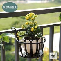 Flower rack Nordic indoor household balcony decorative shelf Wrought iron living room simple flower pot multi-layer pylons green dill