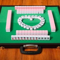 Mini mahjong Net red small mahjong 30mm travel dormitory bedroom home mahjong card small pocket hand rub portable
