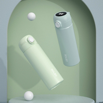 Bullet cover thermos cup female simple fresh water Cup 304 bottle male students large capacity cute girl portable ins