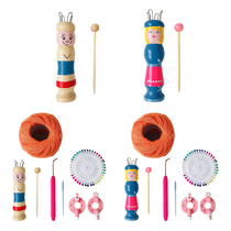 Wooden Doll Rope Knitting Needlework Loom Braided Maker Yarn