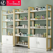 Beauty salon display cabinet Nail polish nail cabinet Floor cosmetics island cabinet Product shelf display rack display cabinet