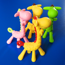 Silicone teether Fawn molar glue Infant Giraffe molar stick Baby soothing toy