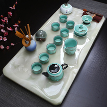 Marble Jade tea tray simple European Stone tea table kung fu tea set home tea set tea set