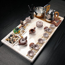 Marble tea tray kung fu tea set home simple modern set automatic induction cooker integrated Stone tea tray