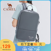 Camel 2022 New male and female universal Korean version Leisure 100 Lapped Light Weight Honeycomb Breathable Two-way Zipper Double Shoulder Bag