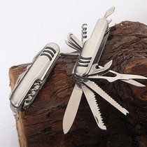 Outdoor multifunctional combination knife tool wild stainless steel Swiss knife saber gift gift knife pendant